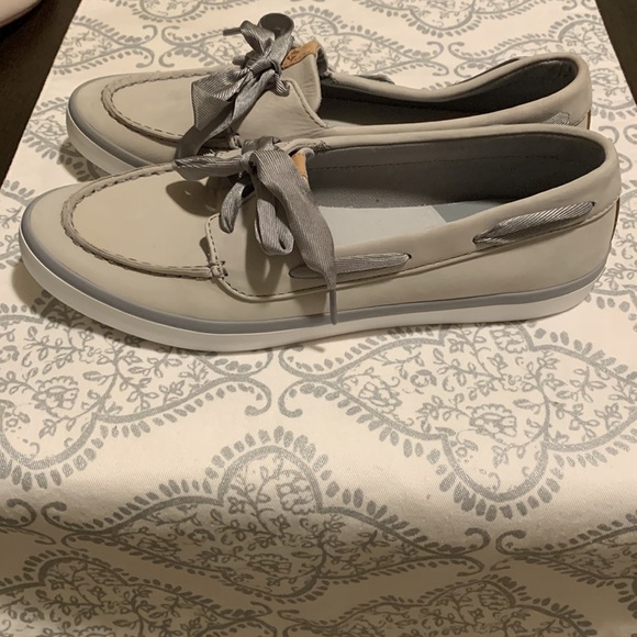 Sperry Memory Foam Top-Sider Women’s 8.5. Gray. Lace shoe laces. Slip resistant - Picture 1 of 9